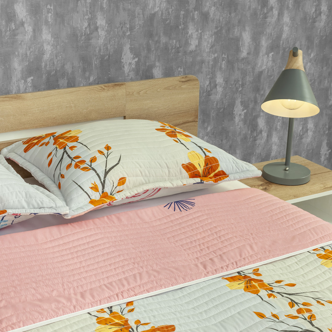 Cubrelecho Estampado Prensado Doble Faz Punto & Forma