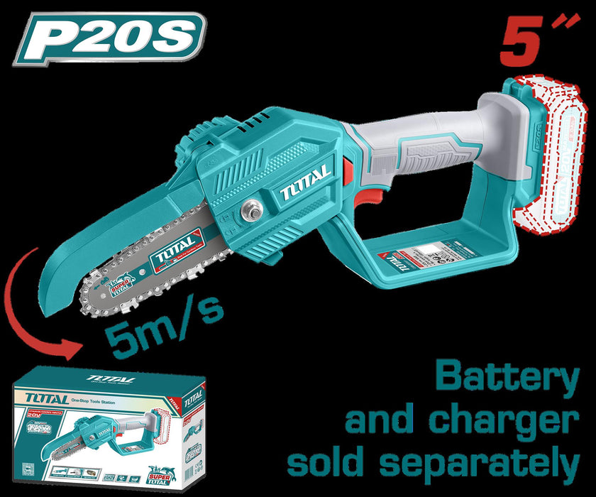 Sierra Mini Inalambrica De 5 20V Cargador Y Bateria No Incluido Super Total Tgsli2058