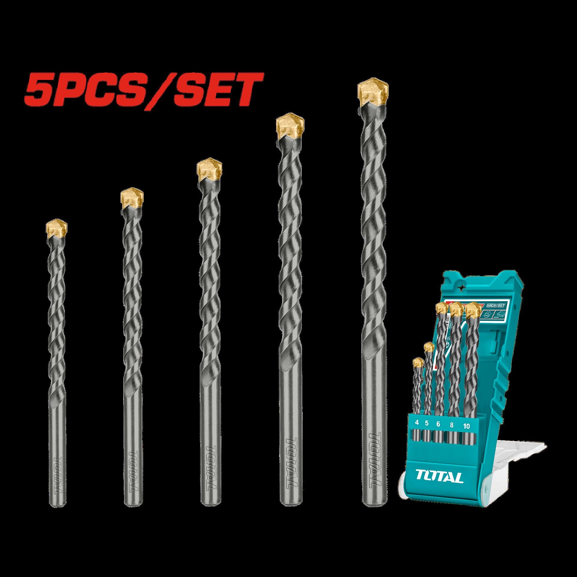 Broca Muro Juego X 5 Pzs Industrial Super Select Total Utacsd5051