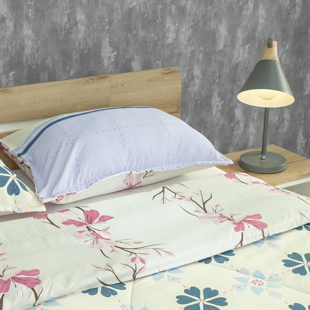 Cubrelecho Semiacolchado Doble Faz Pure Garden