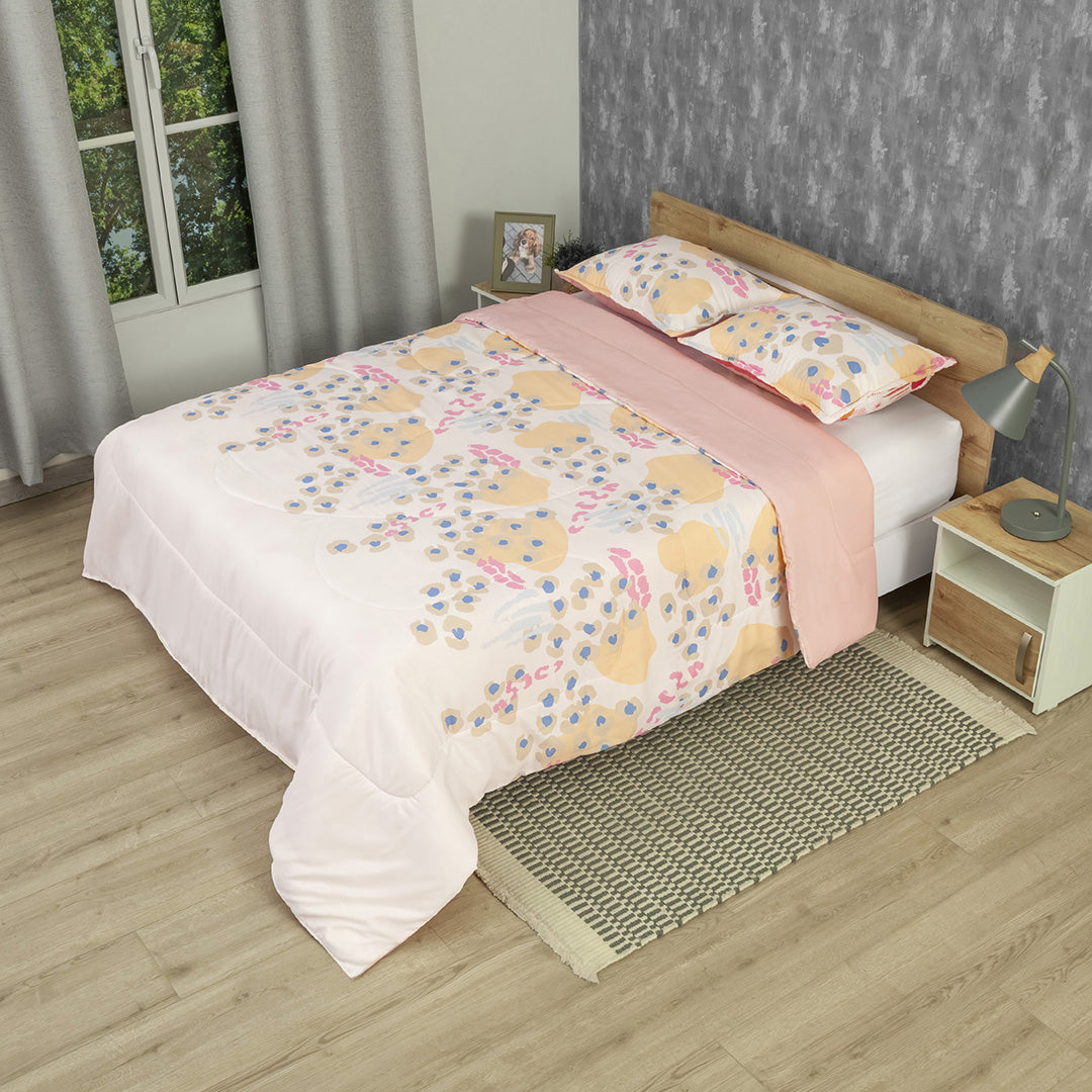 Cubrelecho Semiacolchado Doble Faz Love Essence