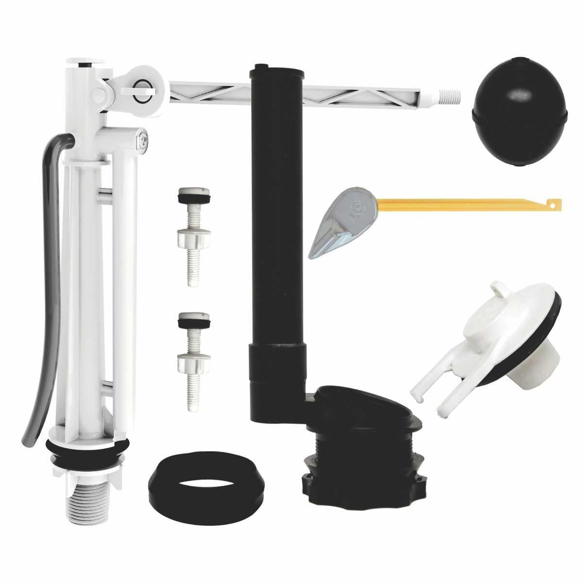 Griferia Completa Bano Arboldelgado Manija Cromada  Plastgrifos 3210413