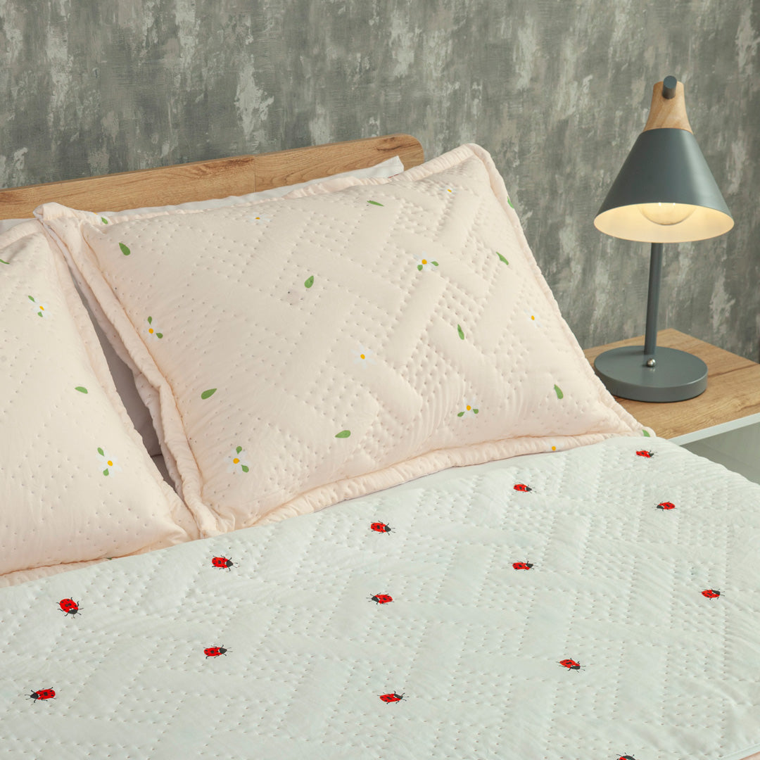 Cubrelecho Termosellado Doble Faz Cotton Sense Sweet Garden
