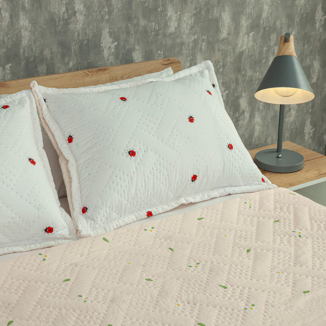Cubrelecho Termosellado Doble Faz Cotton Sense Sweet Garden