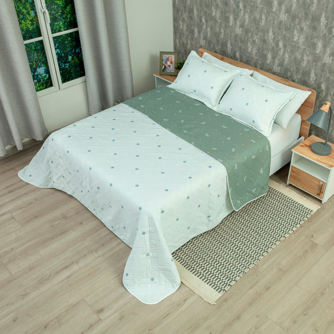 Cubrelecho Termosellado Doble Faz Cotton Sense Vuelo Libre