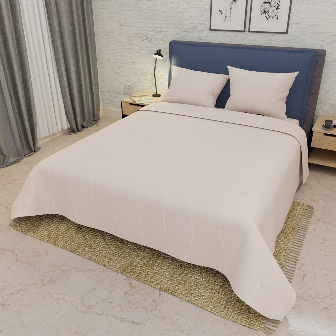 Juegos De Sábanas 250 Hilos Velour Beige