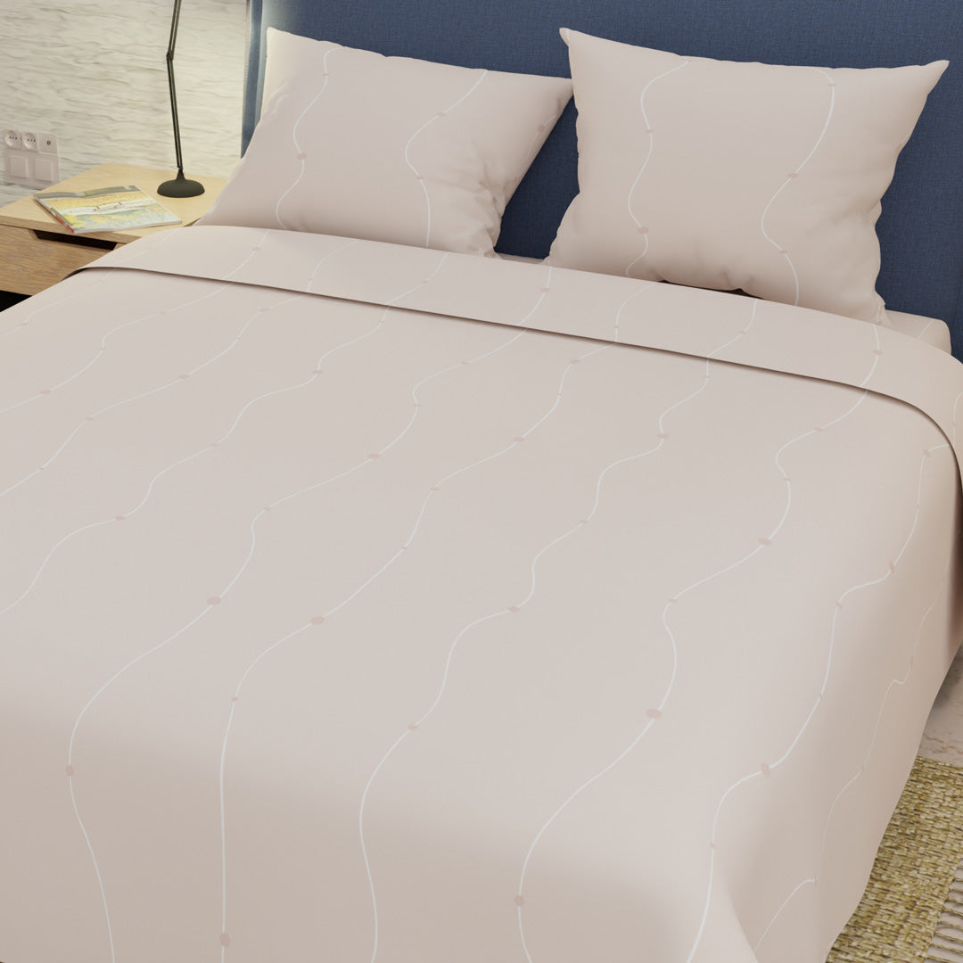 Juegos De Sábanas 250 Hilos Velour Beige