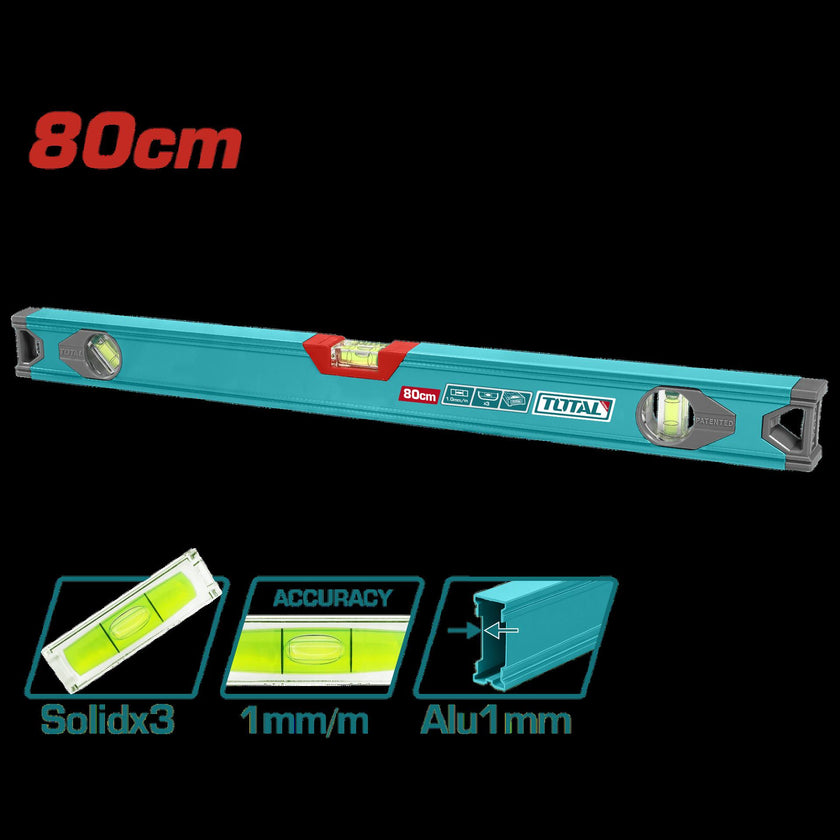 Nivel 80 Cm Aluminio Super  Total  Tmt28016