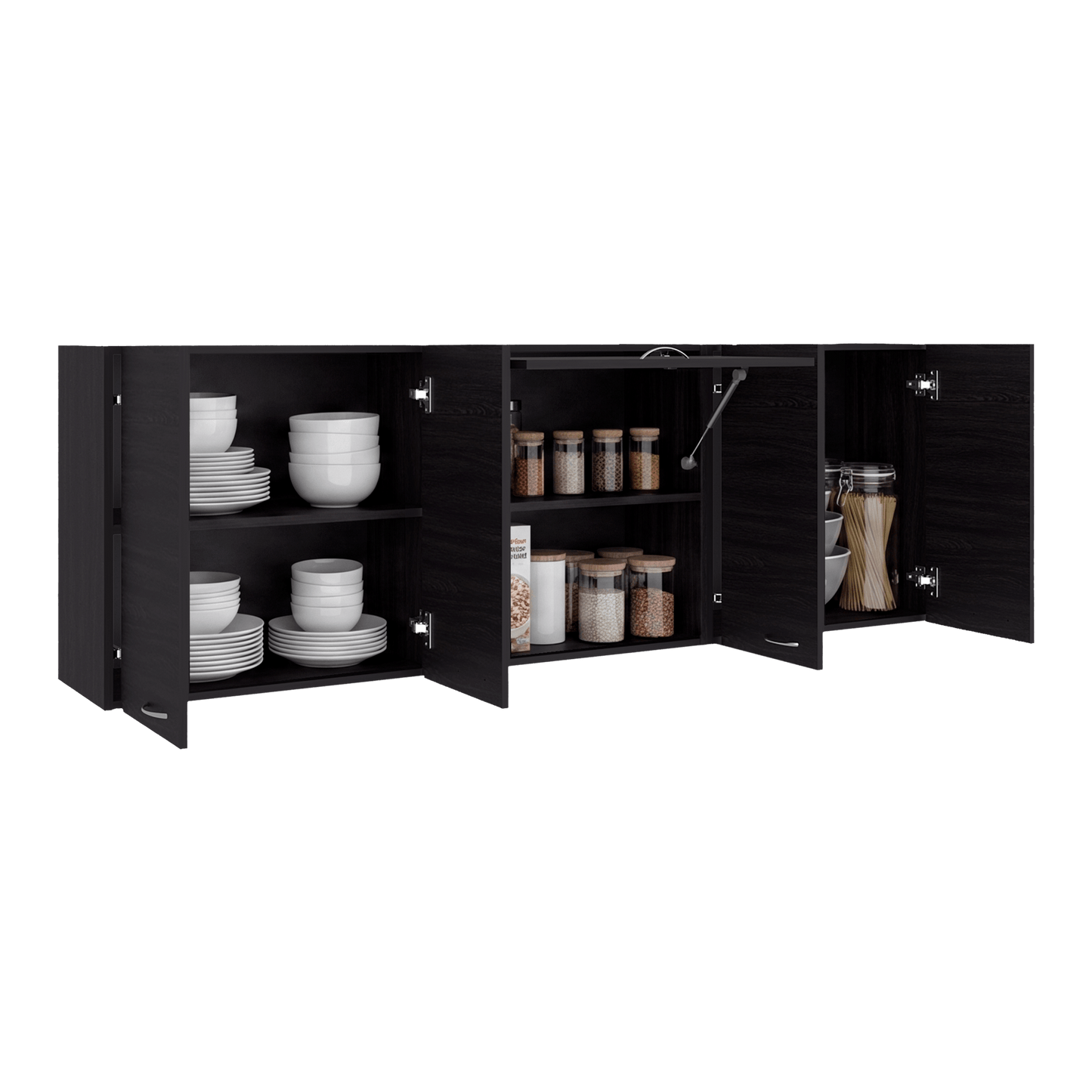 Mueble Superior De Cocina Ocena 60X180X31 Rta Wengue Zf