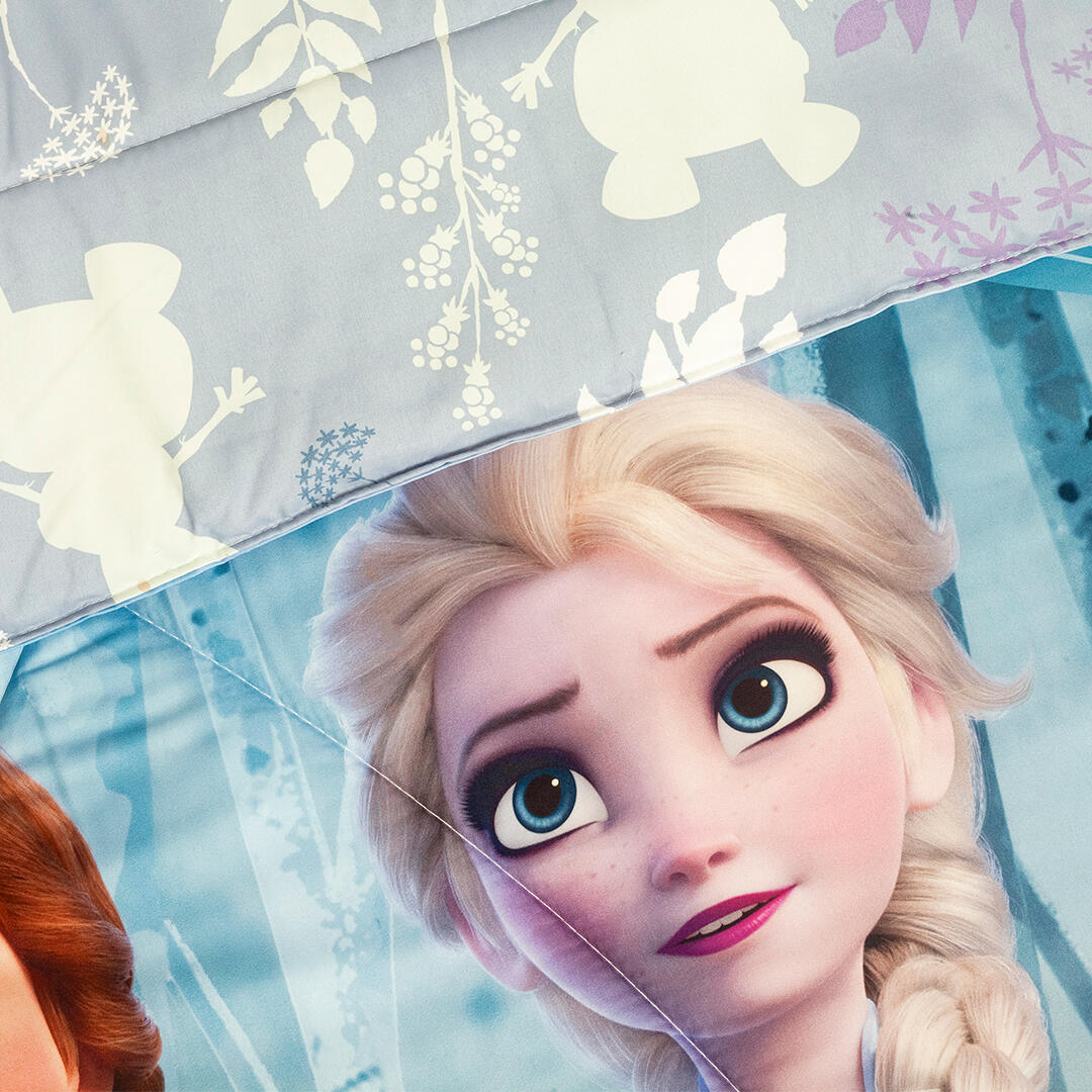 Cubrelecho Acolchado Disney Core Frozen Celeste Estampados Animados