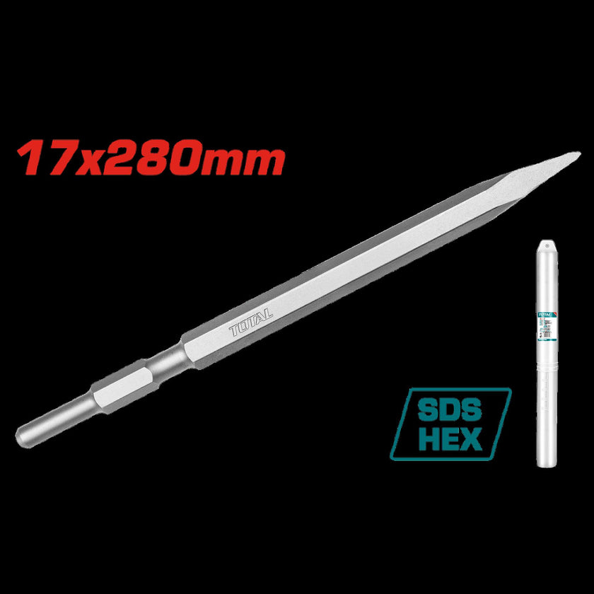 Cincel Punta Hexagonal 17 X 280 Mm Super Total Tac153171
