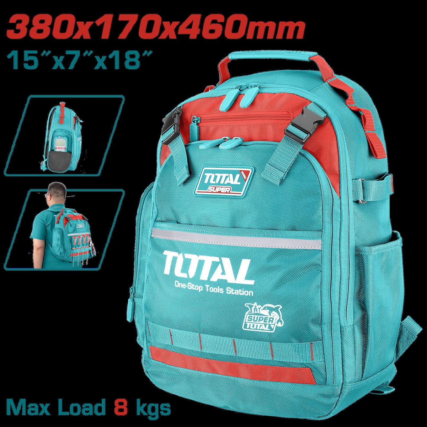 Maletin Porta Herramienta Industrial Capacidad Maxima 8 Kg Industrial Super Total Thbp02025