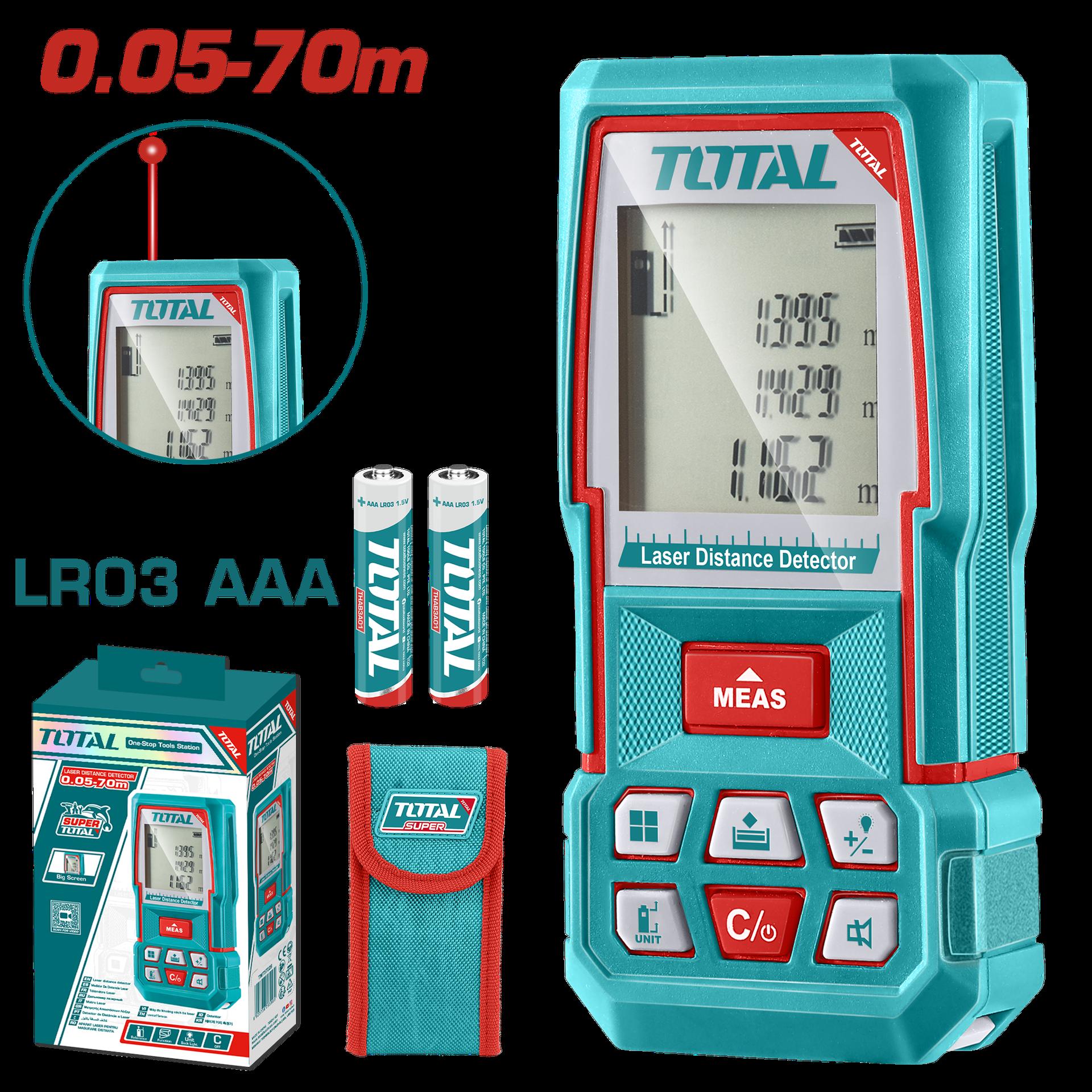 Medidor De Distancias Laser 60Mts Total Tmt57026