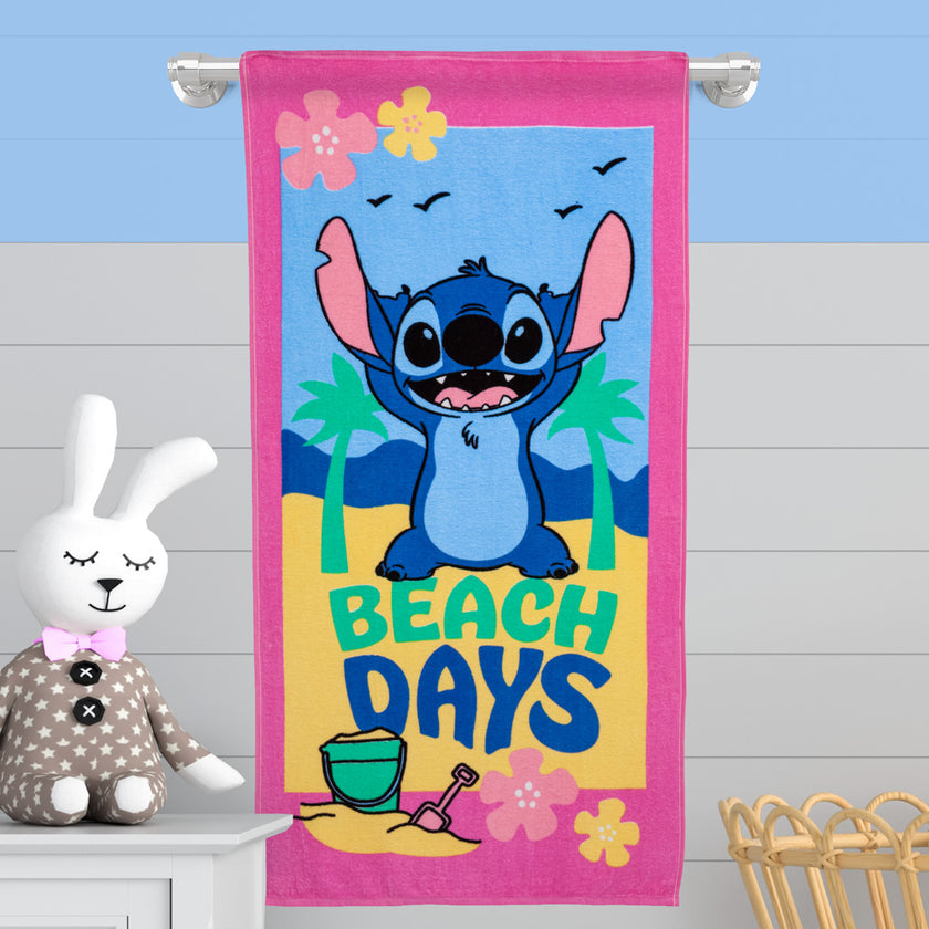 Toalla Infantil 320 Gramos  Stitch Beach Days