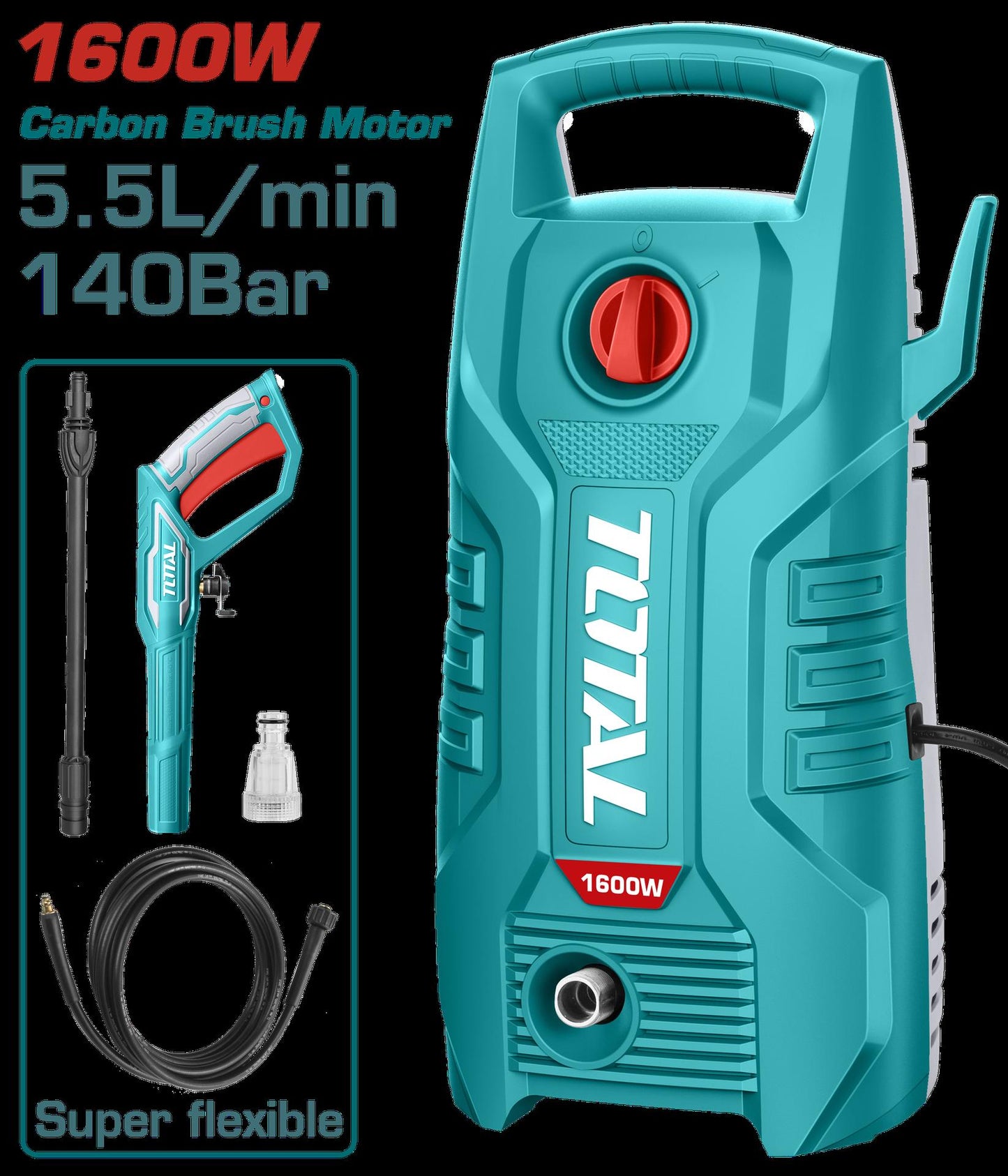 Hidrolavadora 1600W 2030Psi 120V Total Utgt11336
