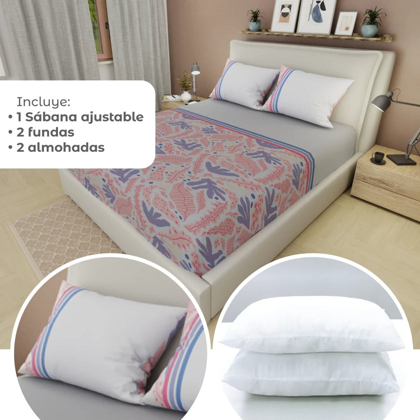 Combo 5 En 1 Rosa