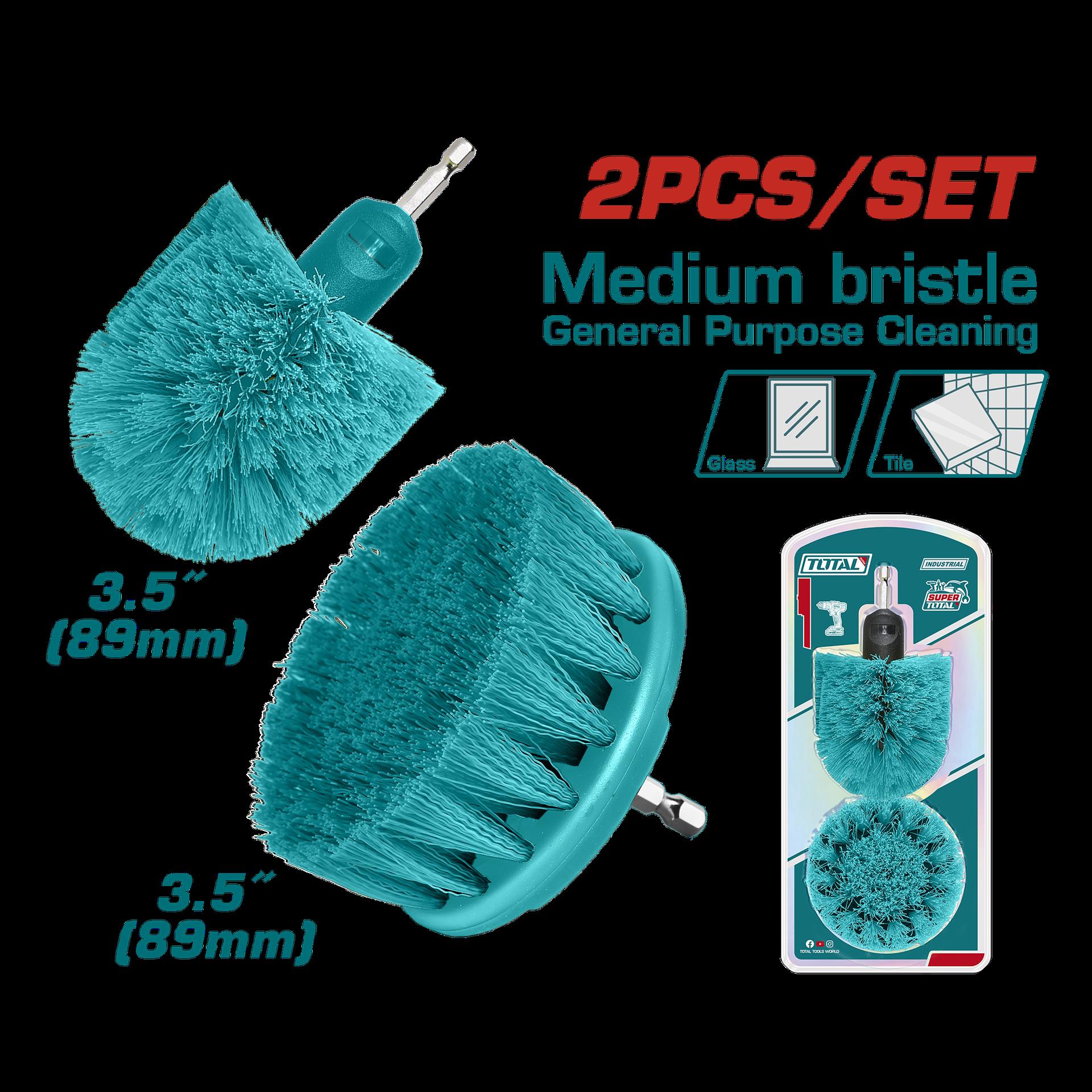 Set De Cepillo Para Taladro 35 Juego X 2 Pcz Industrial Super Total Tacm2335