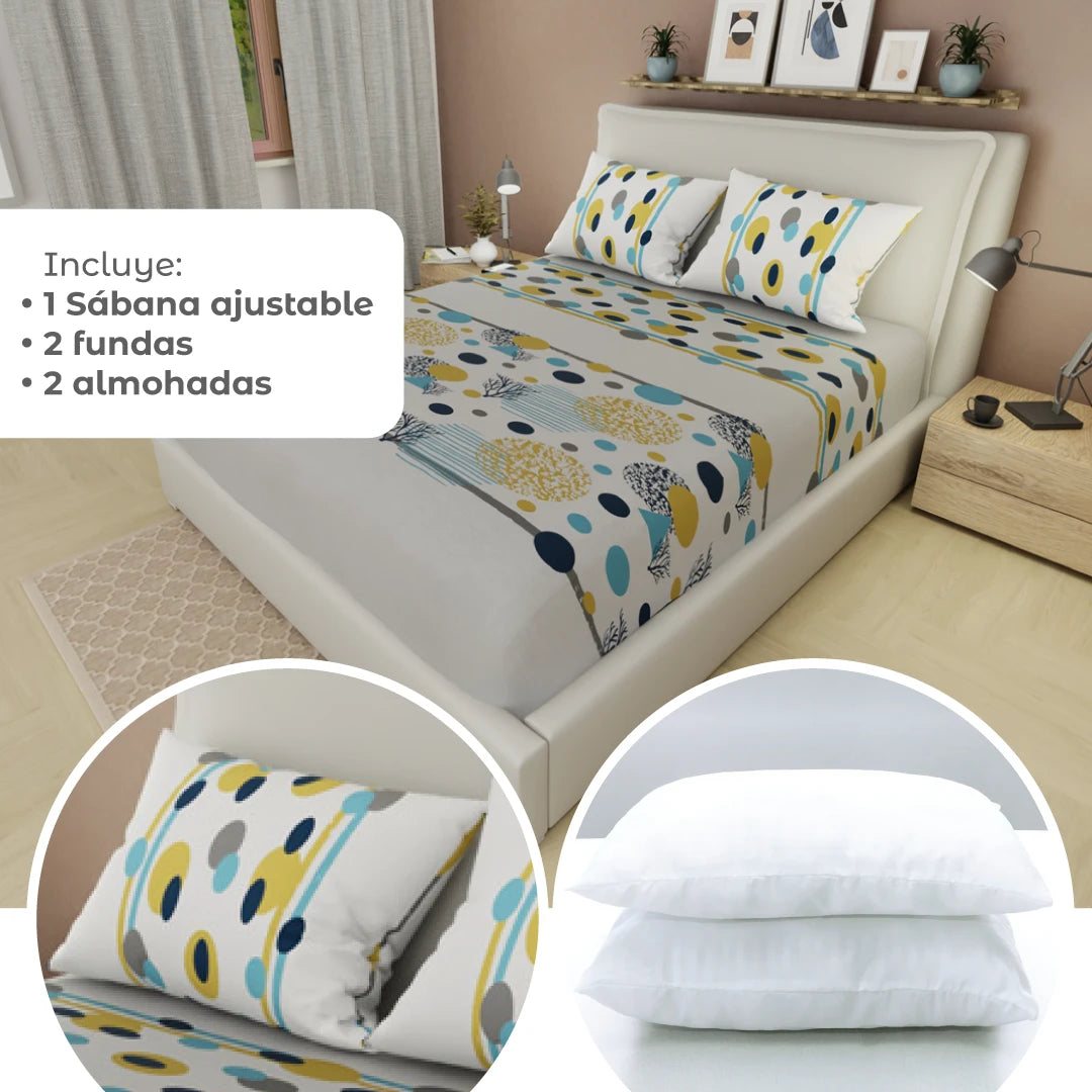 Combo 5 En 1 Blanco -  Amarillo