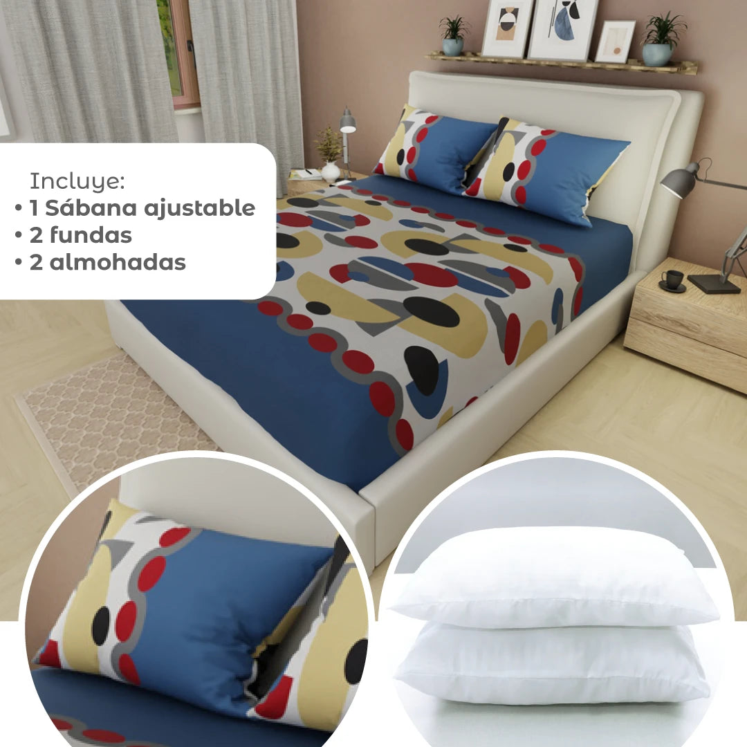 Combo 5 En 1 Amarillo- Azul