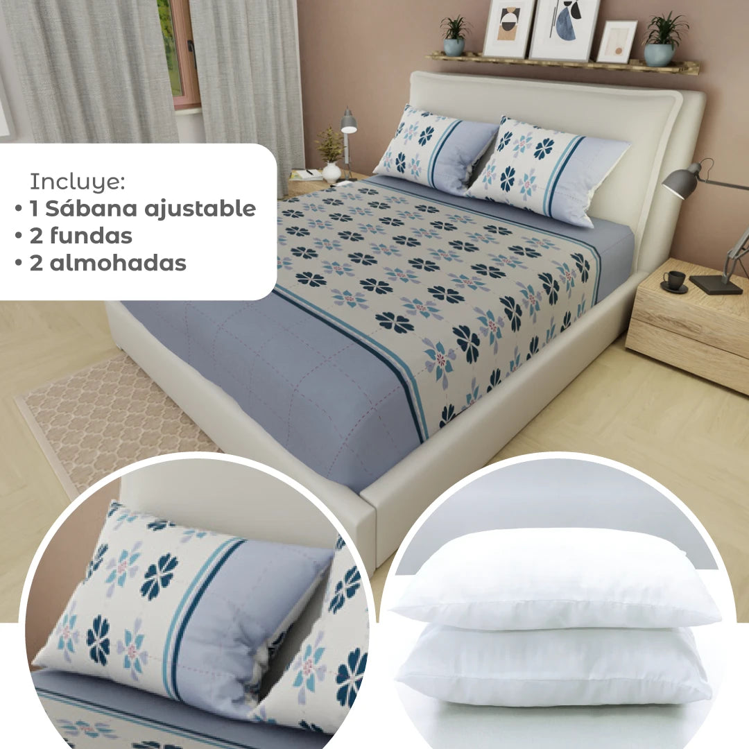 Combo 5 En 1 Azul Claro