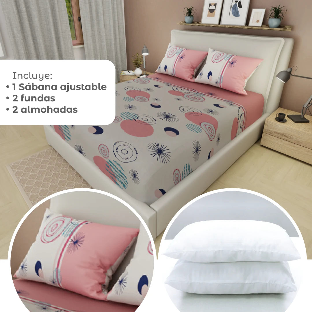 Combo 5 En 1 Rosa- Azul