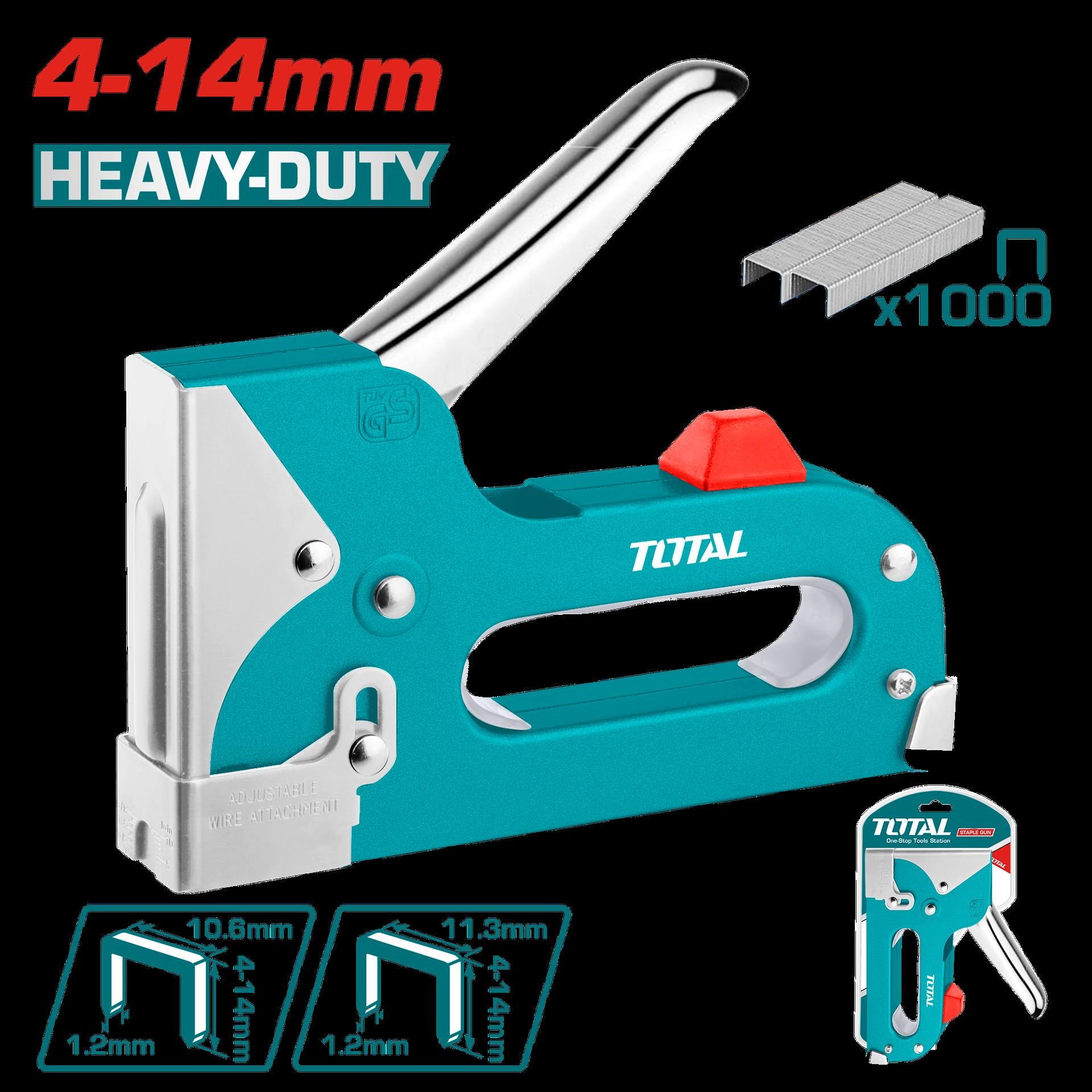 Grapadora Tapiceria  4  14 Mm Industrial Total Tht31142