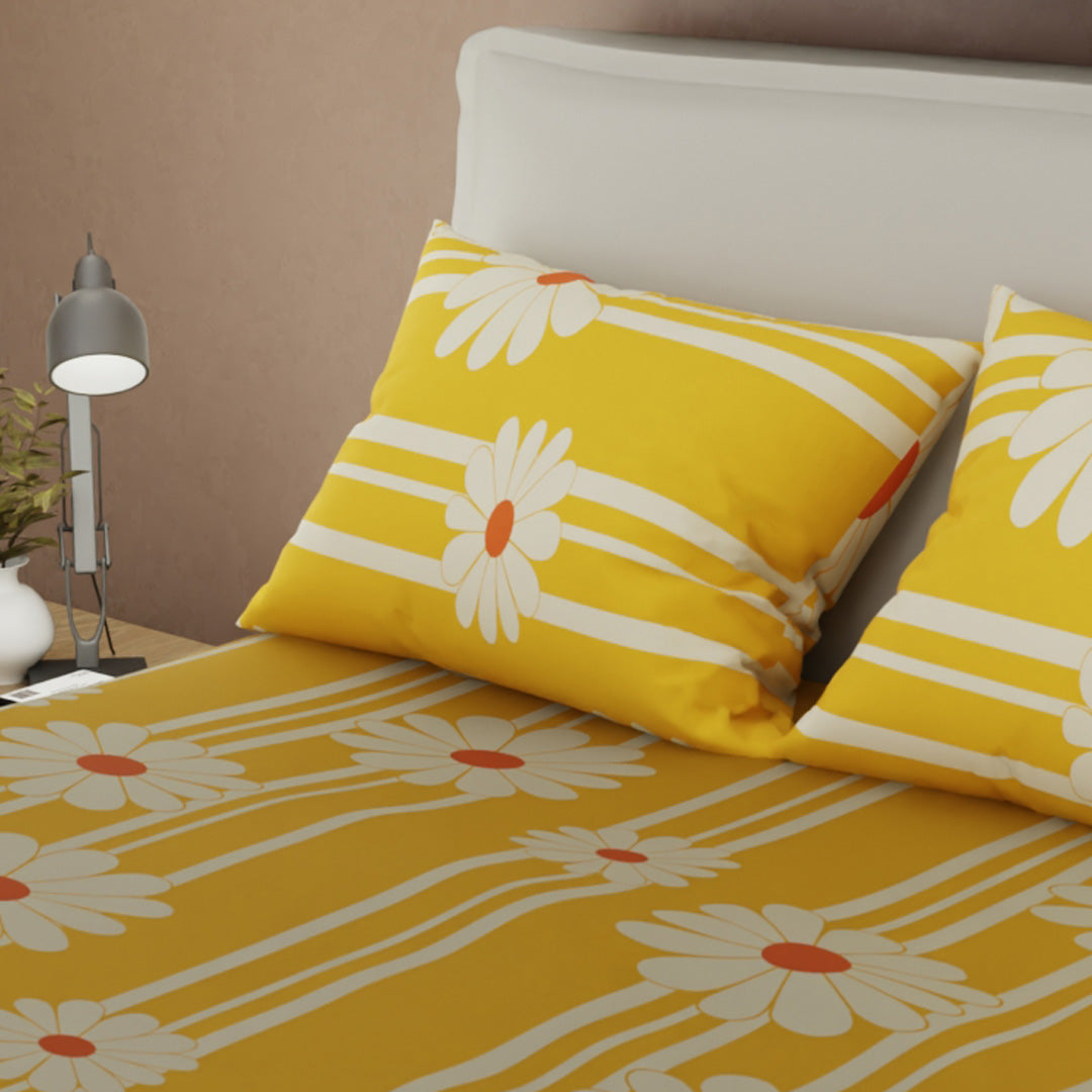 Juego De Sábanas Con Cortinas Día De Primavera