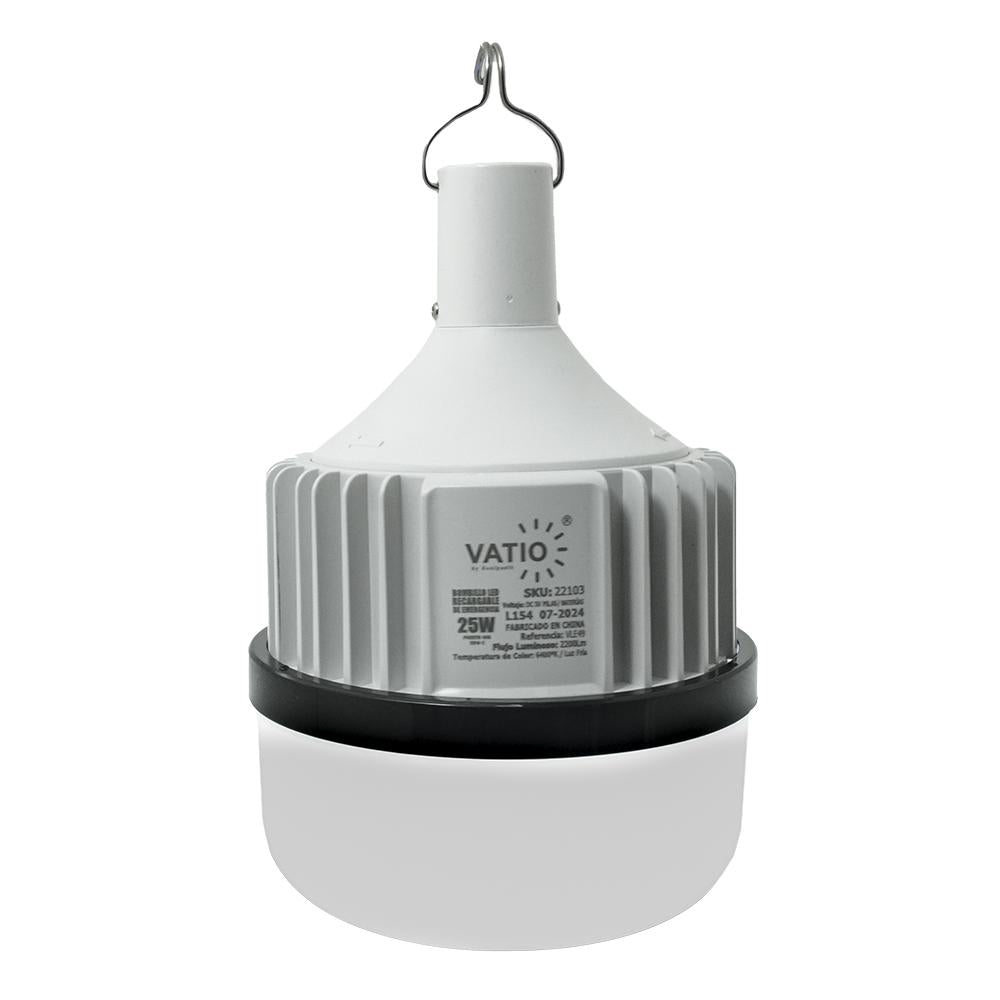 Bombillo Led 25W Recargable De Emergencia Selecta Puerto 22103