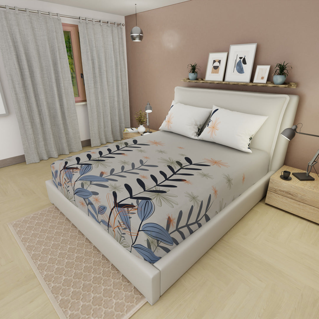 Sábana Ajustable Botanical Navy