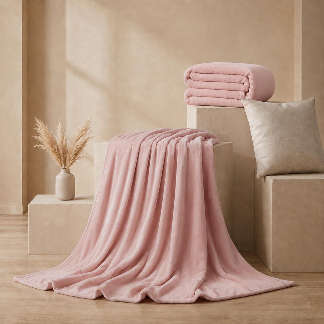 Cobija Piel De Durazno Rosa