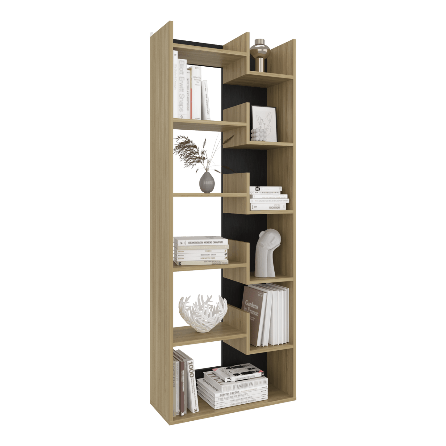 Biblioteca Clover 162X60X25 Rta Fresno Wengue