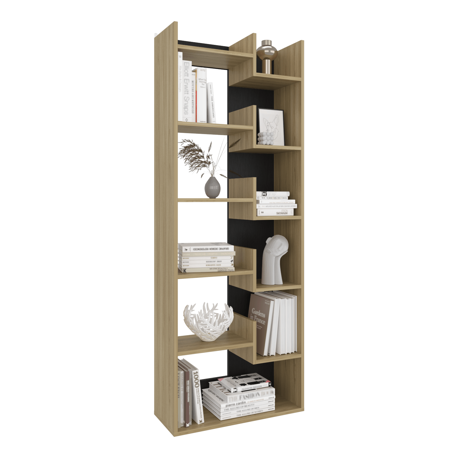 Biblioteca Clover 162X60X25 Rta Fresno Wengue