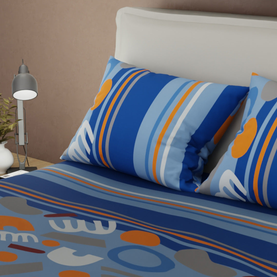 Juego De Sábanas Con Cortinas Cobalt Studio