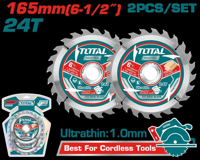 Disco Corte Madera 6 12 Juego X 2 Unidades Industrial  Super Total Tac2331653