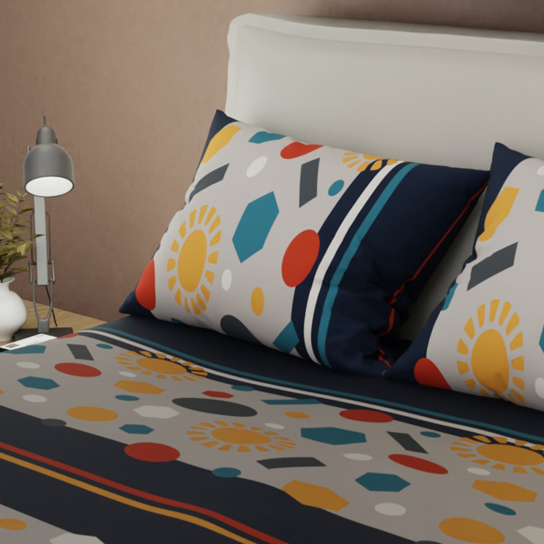 Juego De Sábanas Con Cortinas Cosmic Set