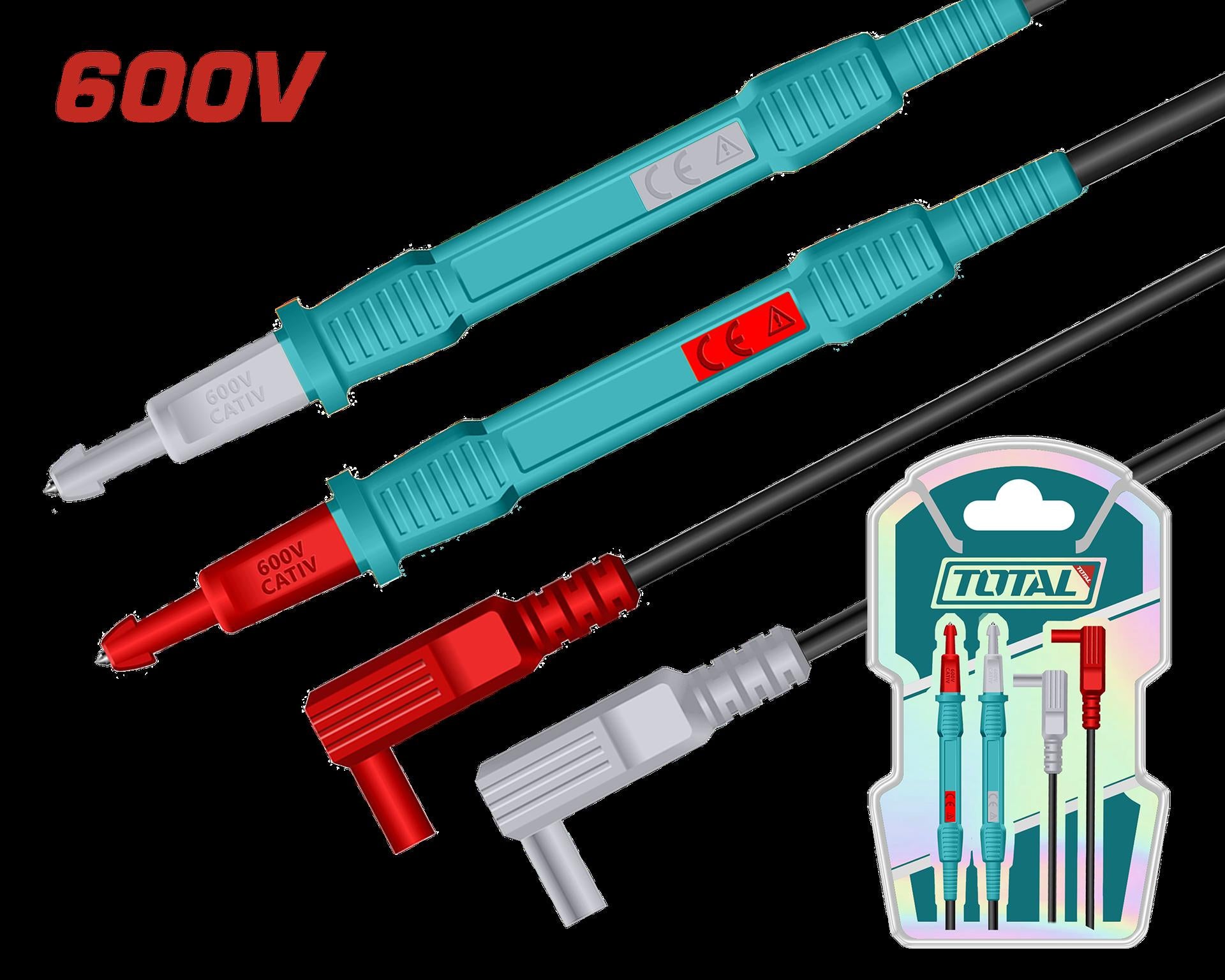 Cable De Prueba Para Multimetro 600V 80Cm Industrial Super Total Tmt30851