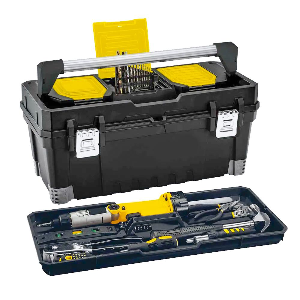 Caja Herramienta 25 Pro Cerr Metalica Negra Rimax  13630