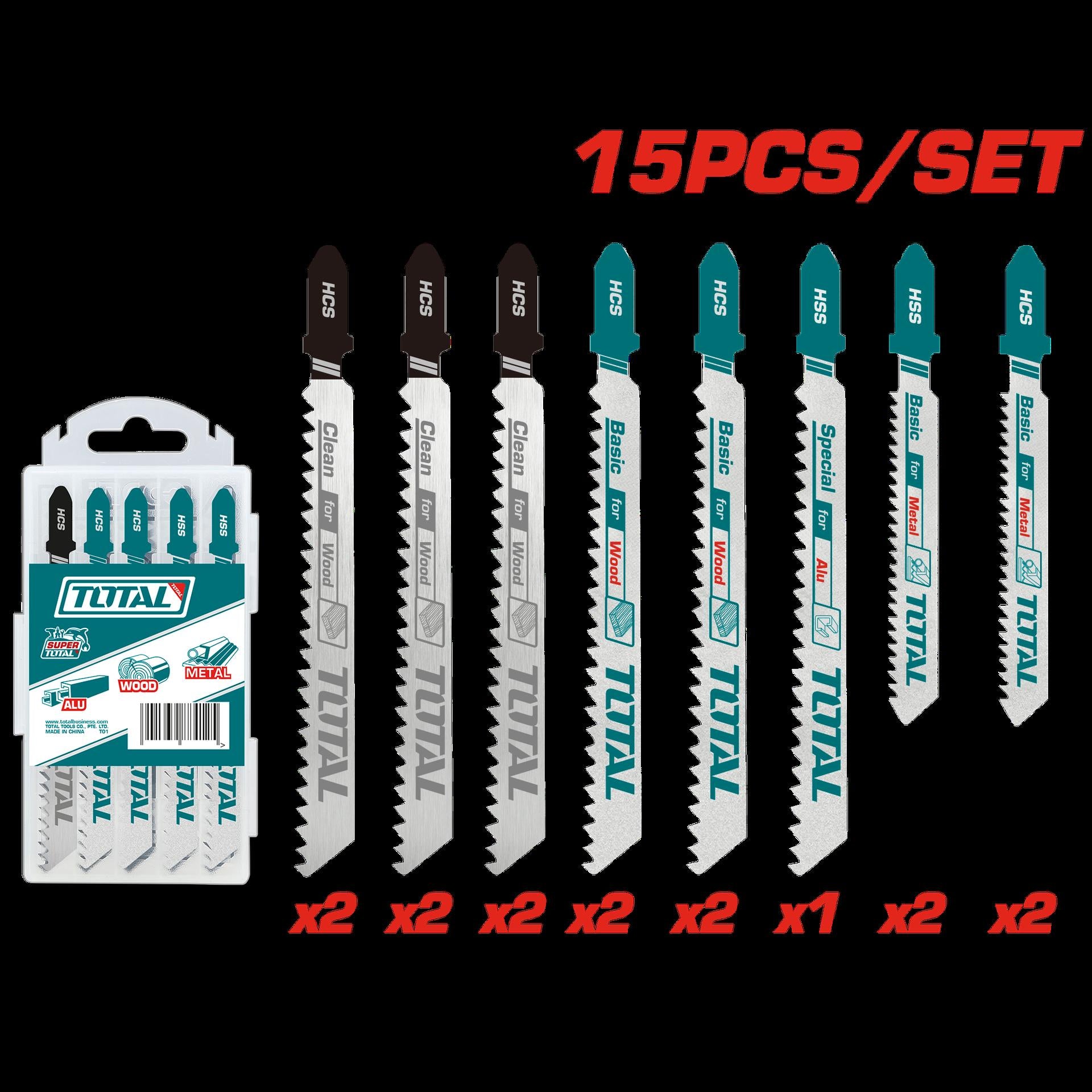 Set De Segueta Sierra Caladora X 15 Pzs Super Tota Tac1501