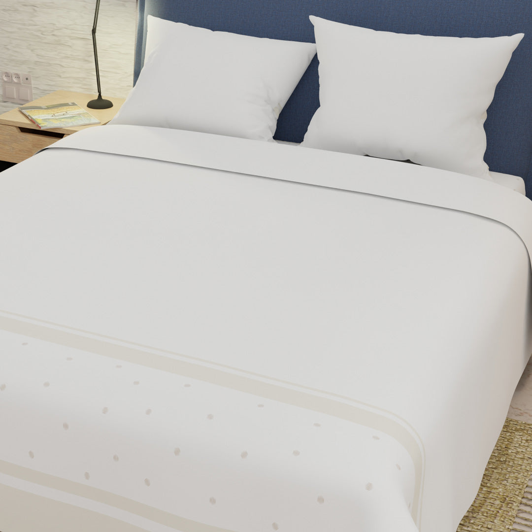 Juegos De Sábanas 250 Hilos Ivory Border Líneas Beige