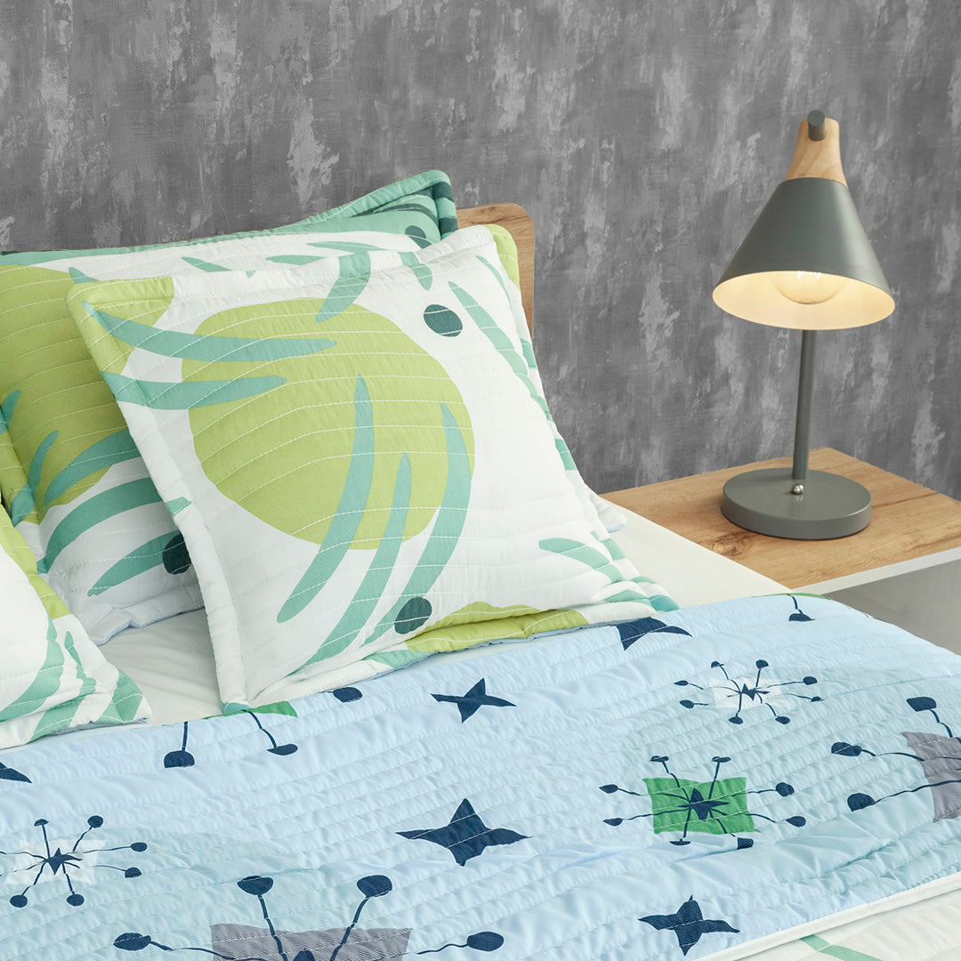 Cubrelecho Estampado Prensado Doble Faz  Universo Dual