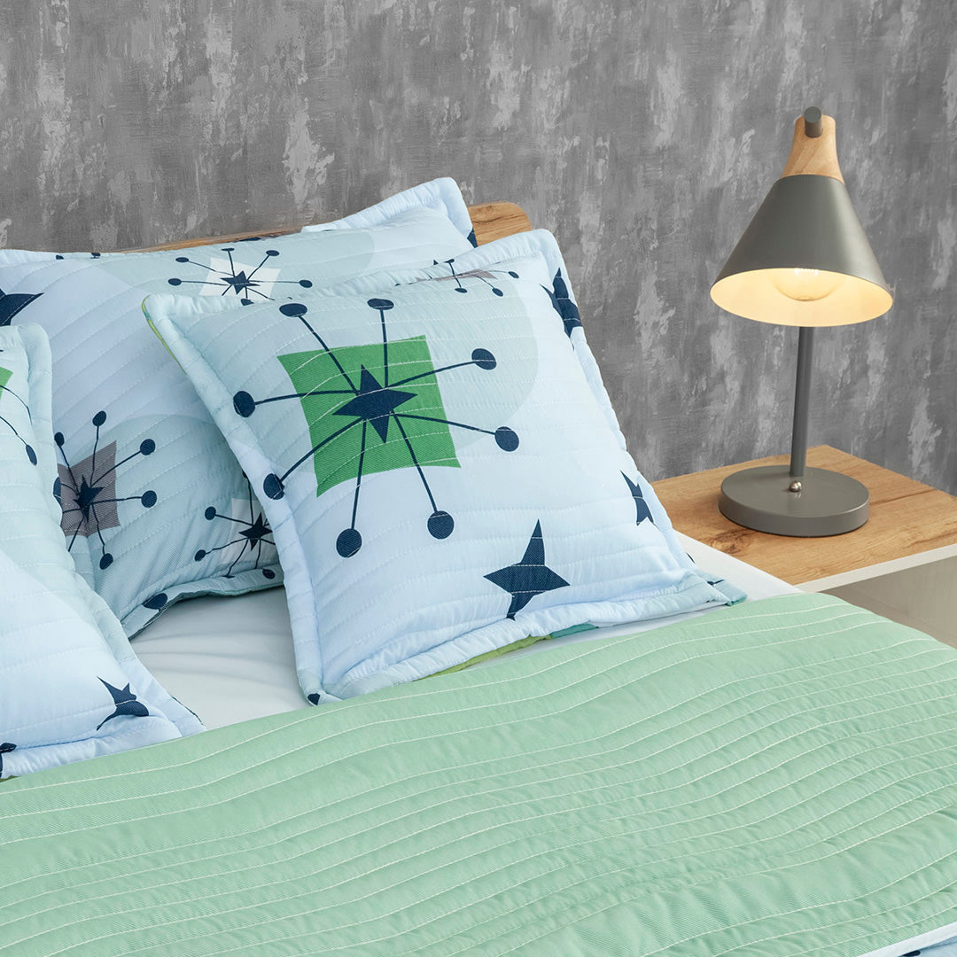 Cubrelecho Estampado Prensado Doble Faz  Universo Dual