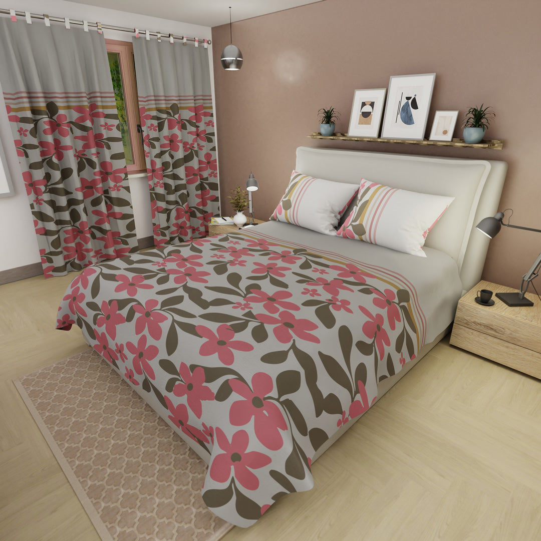 Juego De Sábanas Microfibra Suavizada Autumn Garden