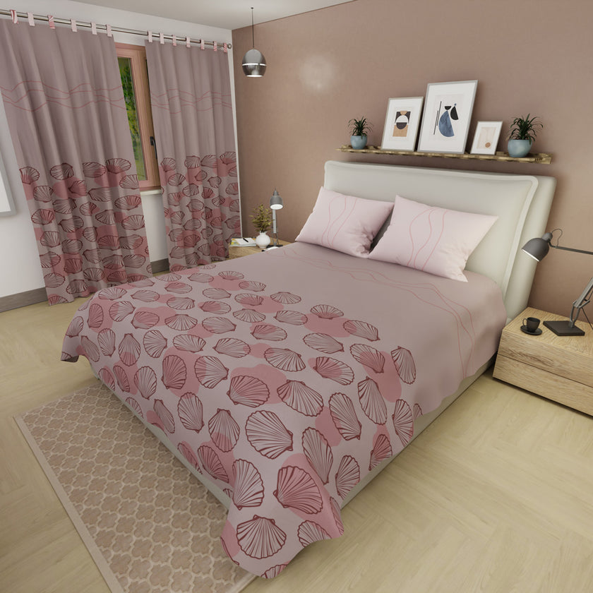 Juego De Sábanas Microfibra Suavizada Carmín Rosa