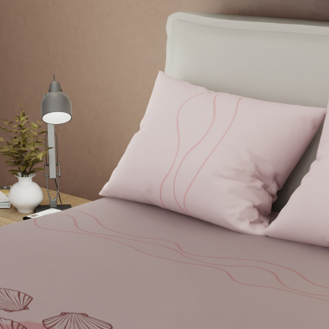 Juego De Sábanas Microfibra Suavizada Carmín Rosa