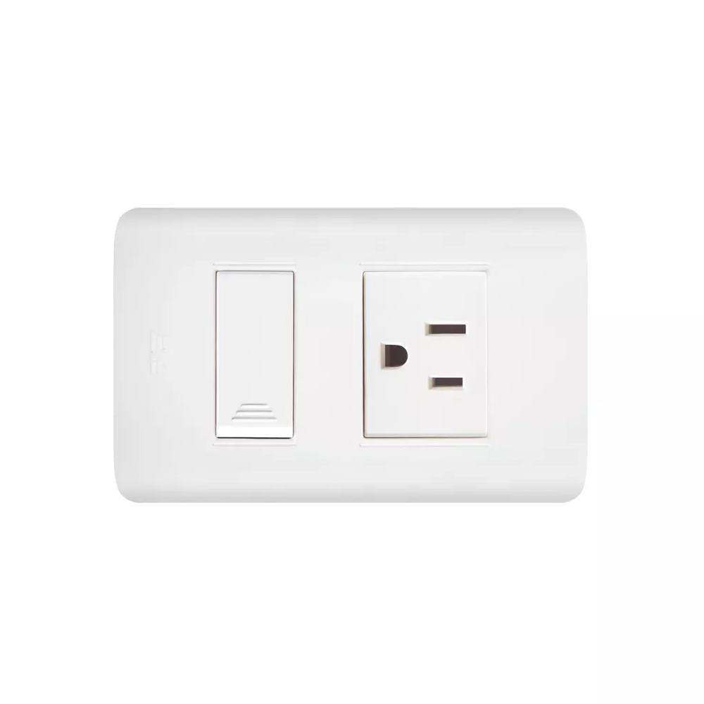 Linea Ave  Blanca Incrustrar Toma Swiche 15016N
