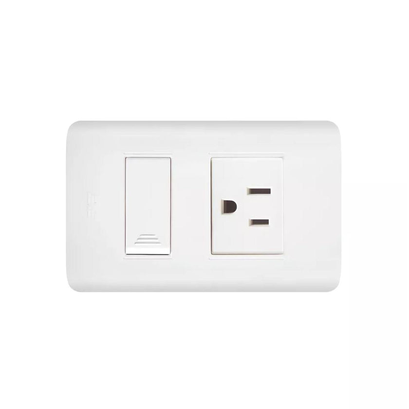 Linea Ave  Blanca Incrustrar Toma Swiche 15016N