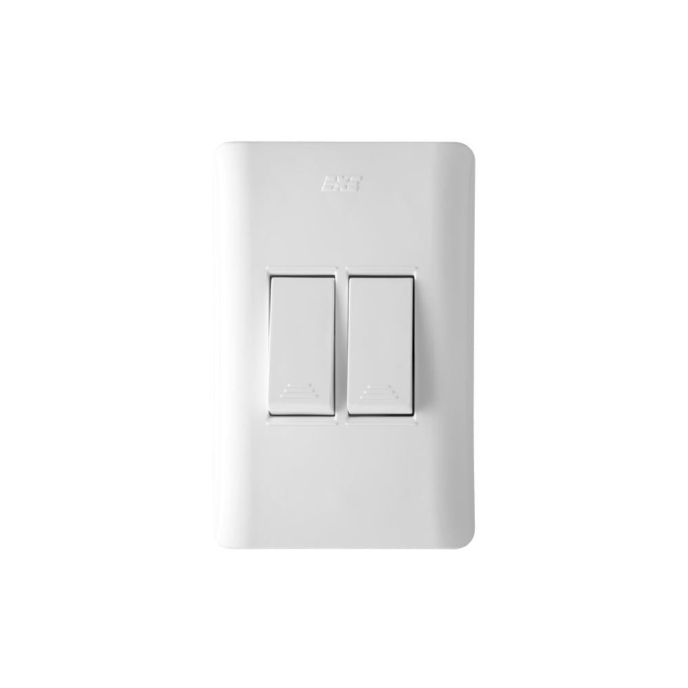 Linea Ave  Blanca Incrustrar Swiche Doble Conmutable 15022