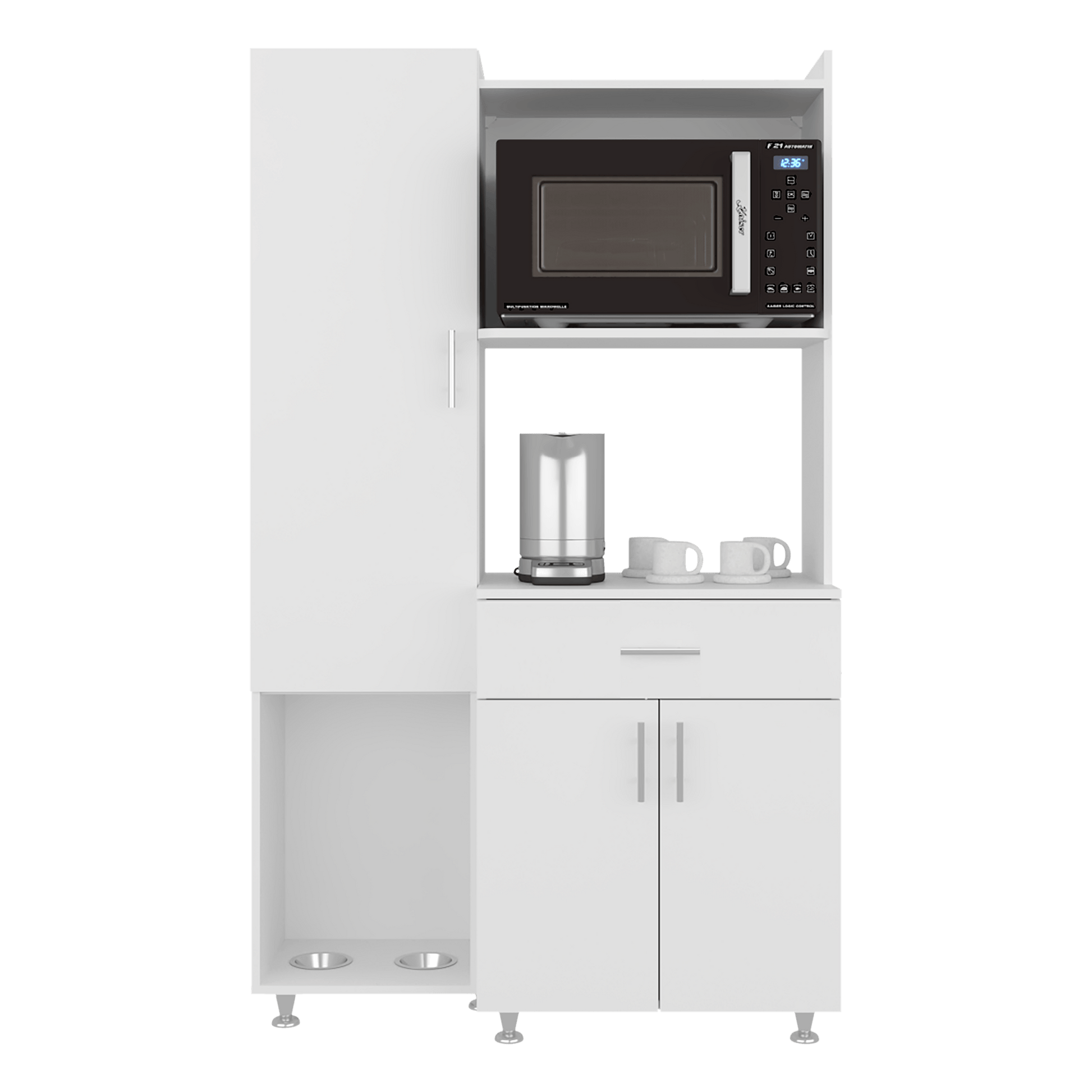 Alacena Pantress Eco 165X98X40 Rta Blanco Zf