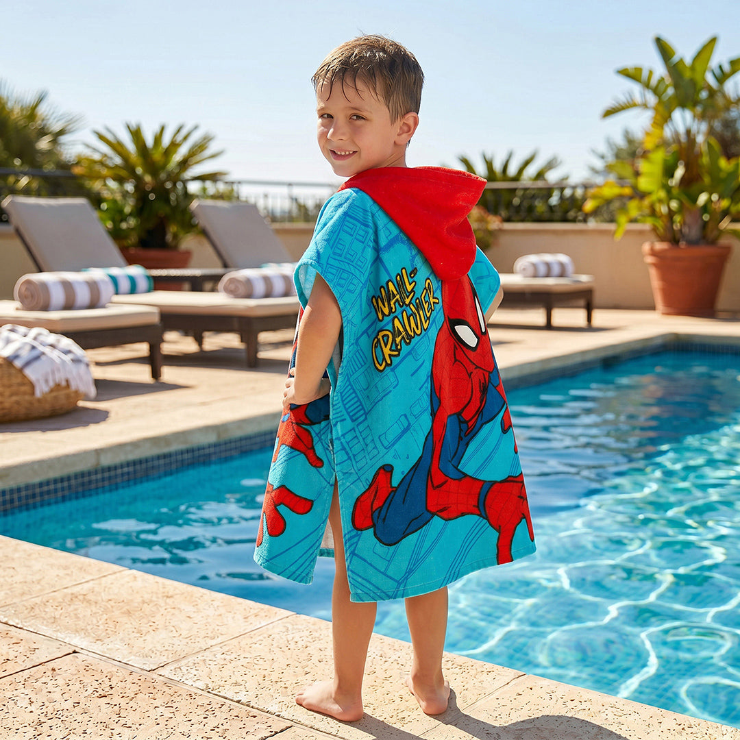 Toalla Capucha Infantil Disney Spider-Man All Rawler