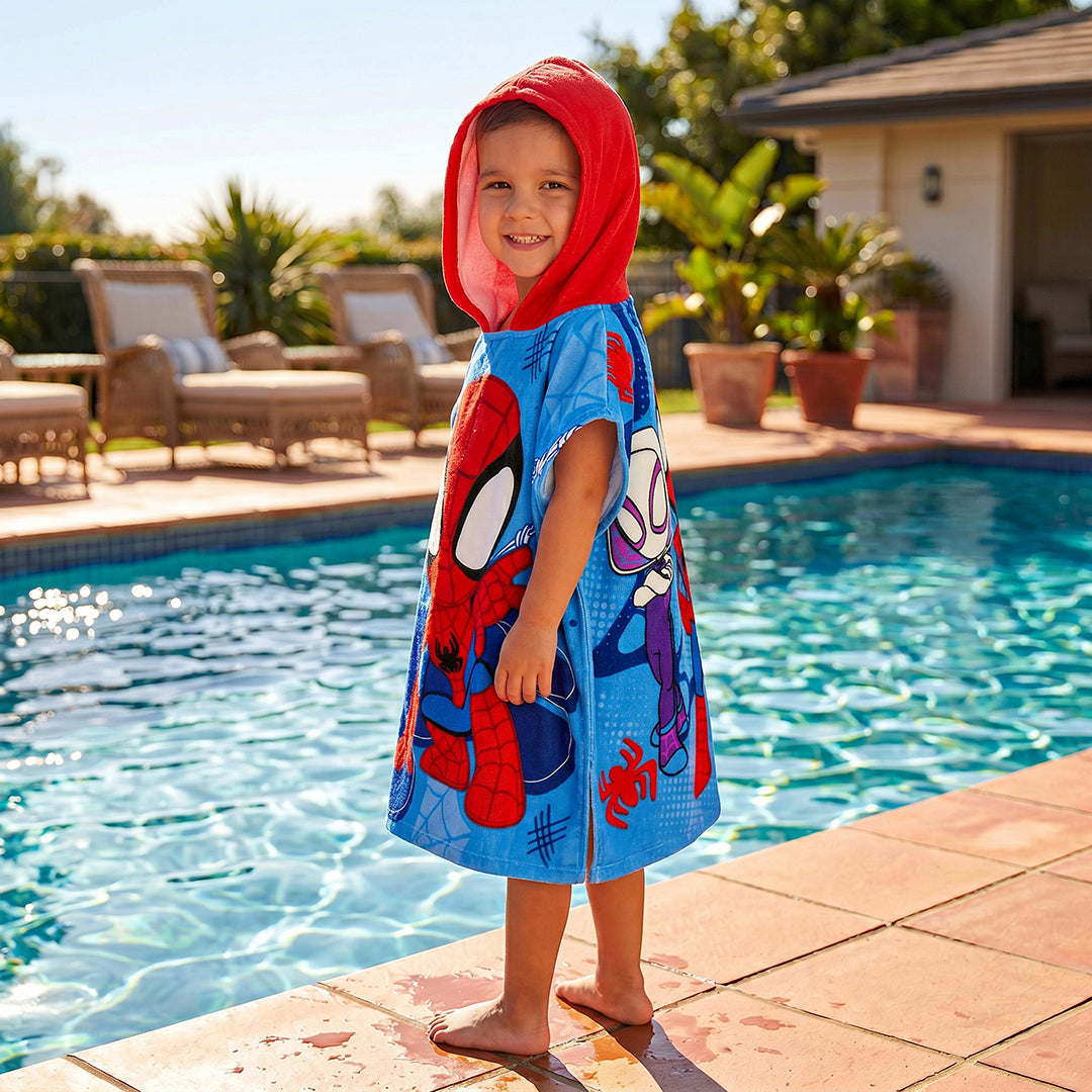 Toalla Capucha Infantil Disney Team Spidey